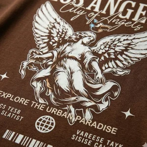Camisa Camiseta Unissex Los Angeles Angel StreetWear Premium Estilo Streetwear do PP ao G3
