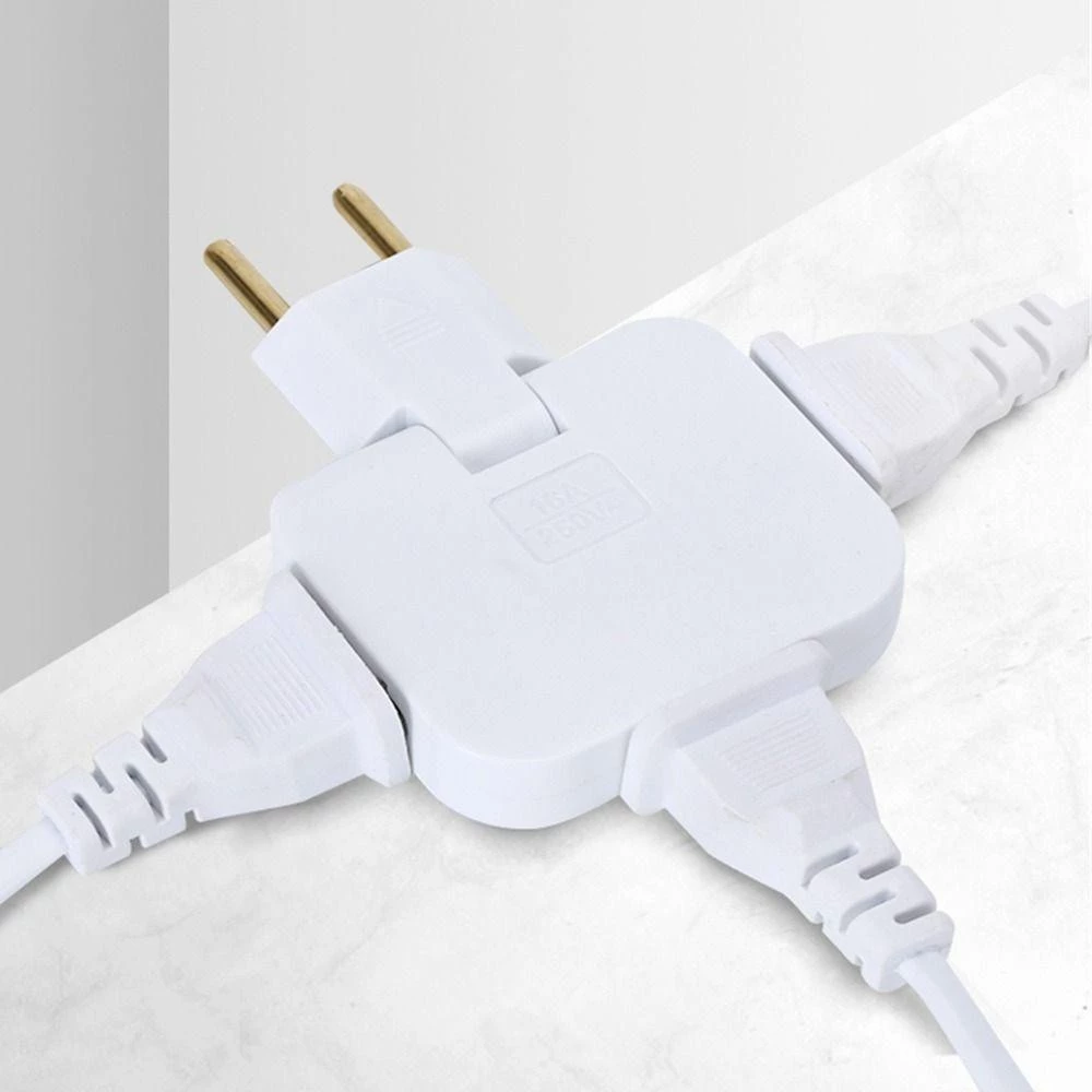 Pino Adaptador Tomada Dobravel Articulado Flex 3 Saída 16A - Imagem 4